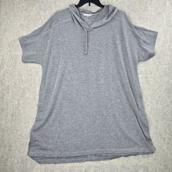 Cable & Gauge Studio Gray Hooded Tunic 2X - Picture 1 of 6